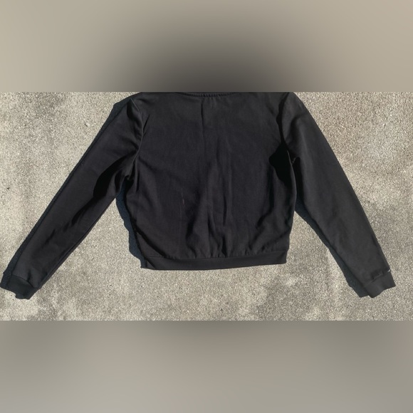 H&M BLACK SEQUIN WOMENS PULLOVER LONG SLEEVE SWEATER SIZE SMALL VERSATILE - Picture 7 of 8